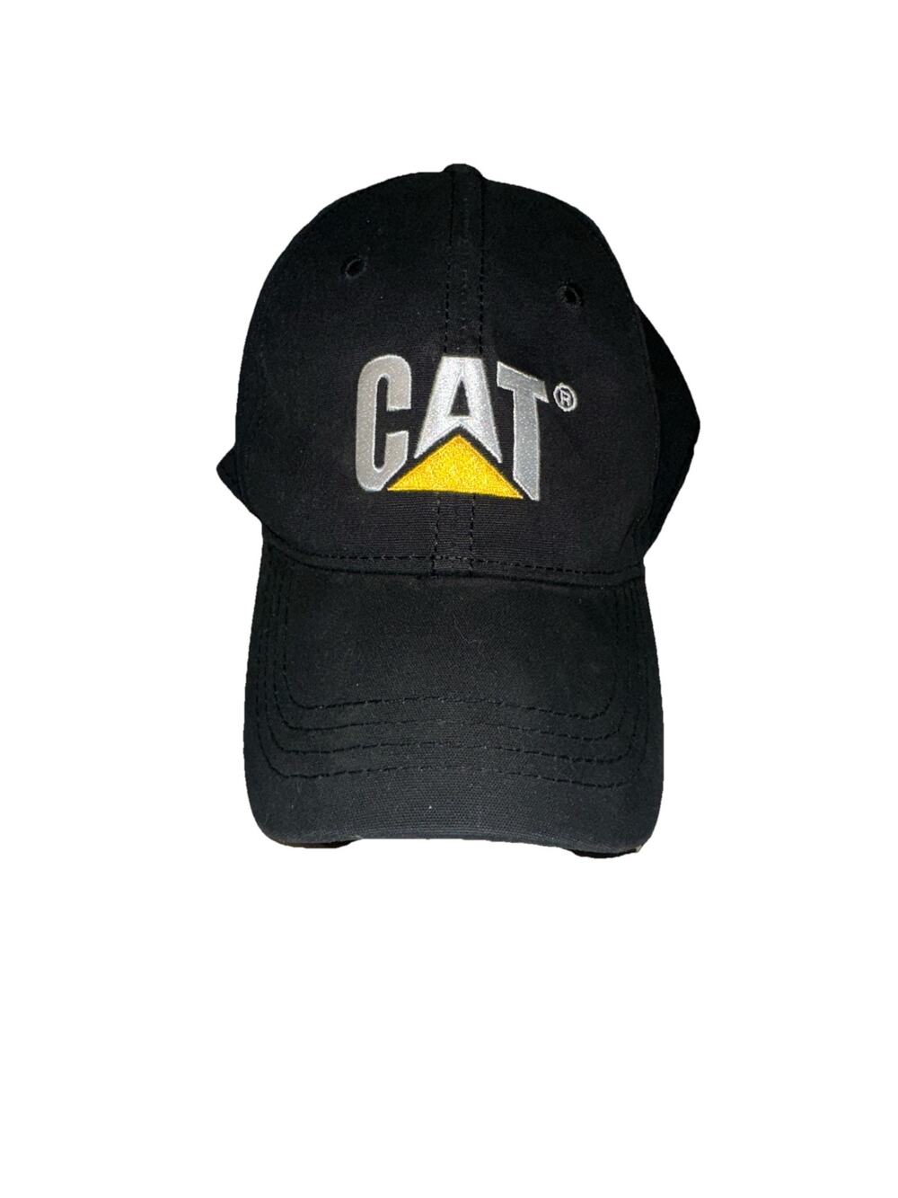 CAT Slideback Hat Black One Size Adjustable Embroidered Logo Outdoor